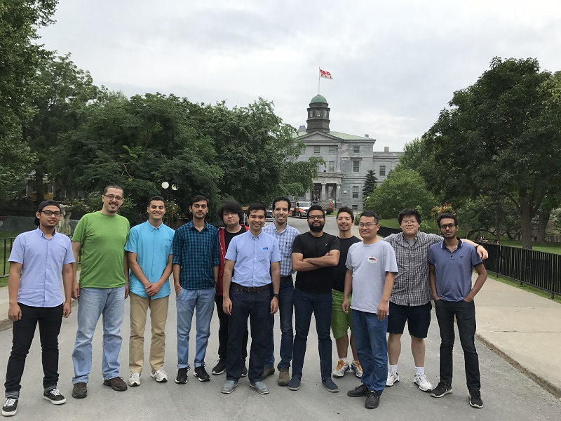 Mine Multiphysics summer 2017 retreat. From left to right: Ryan, Mahmoud, Mo, Sharun, Jin, Prof. Sasmito, Cash, Saad, Aurelien, Dr. Gao, Matt and Bhargav.